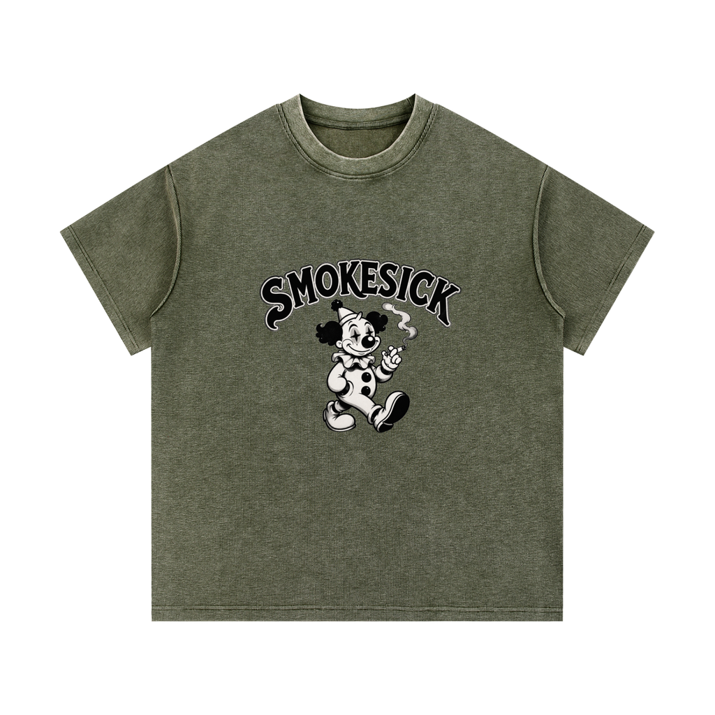 Mineral Wash Waffle Knit T-Shirt