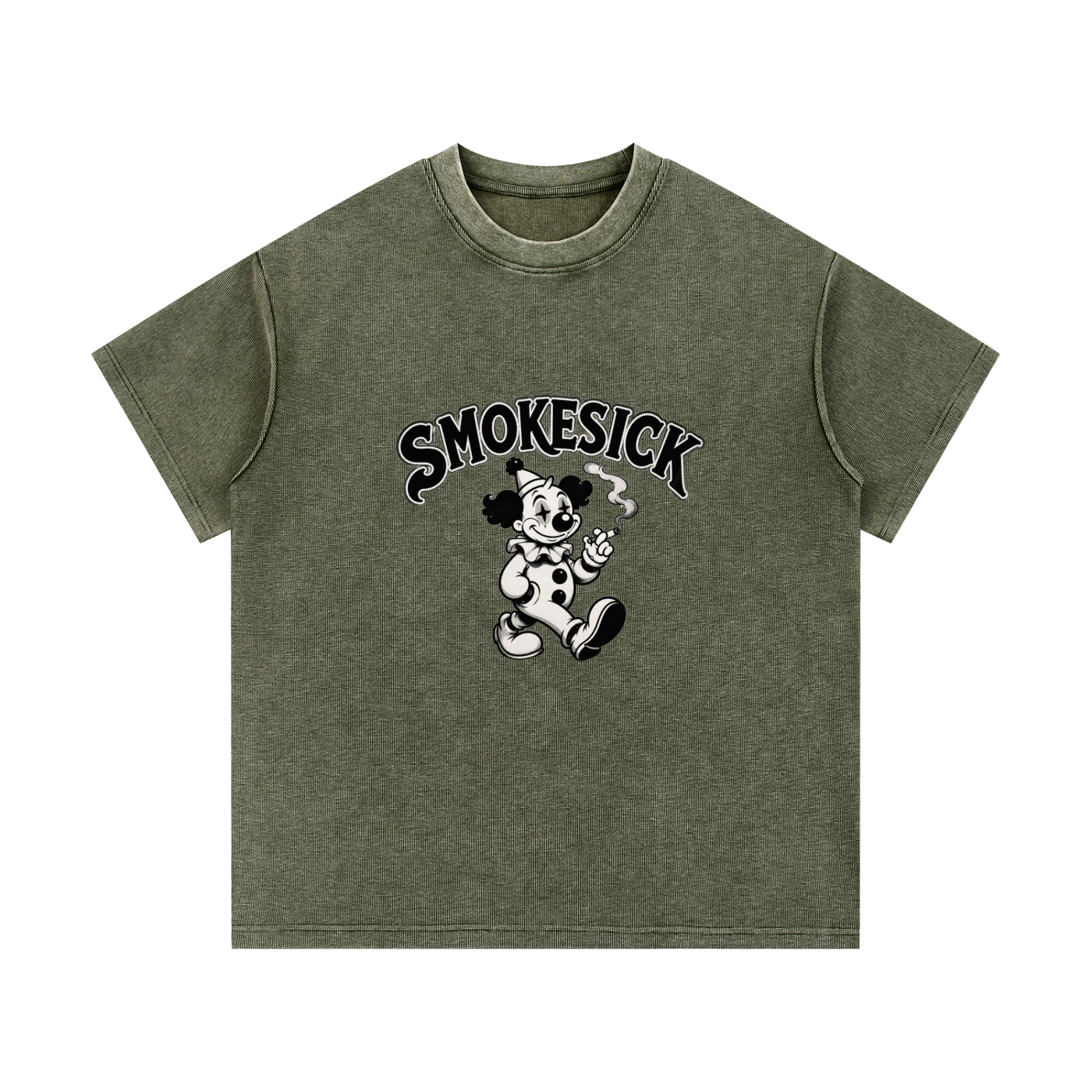 Mineral Wash Waffle Knit T-Shirt