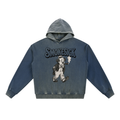 Vintage Washed Gradient Fleece Hoodie