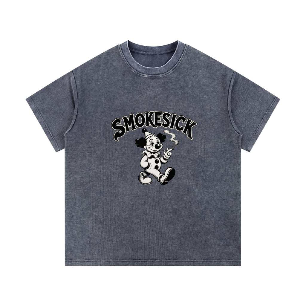 Mineral Wash Waffle Knit T-Shirt
