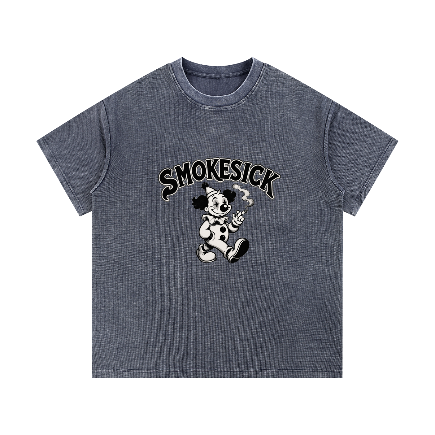 Mineral Wash Waffle Knit T-Shirt
