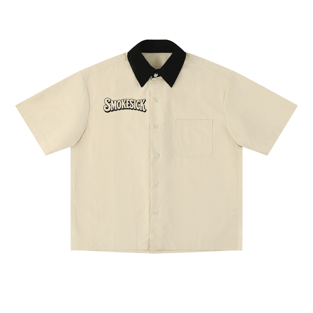 Unisex Color Block Short Sleeve Shirt