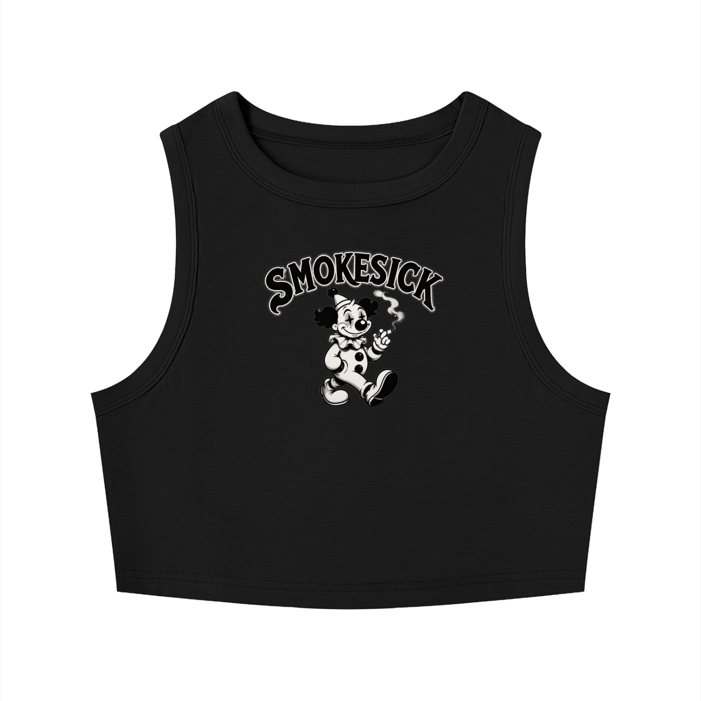 Women's Tight Crewneck Crop Tank Top