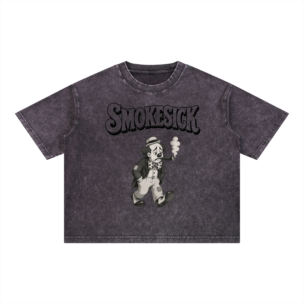 Mineral Wash Boxy Cotton T-Shirt