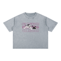 Retro Style Mineral Wash Boxy Cotton T-Shirt