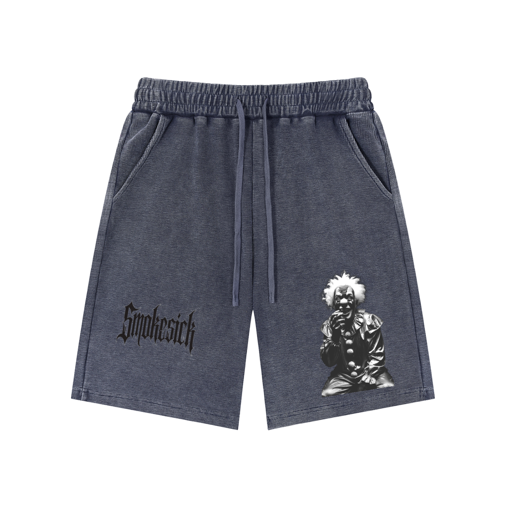 Mineral Wash Waffle Knit Shorts