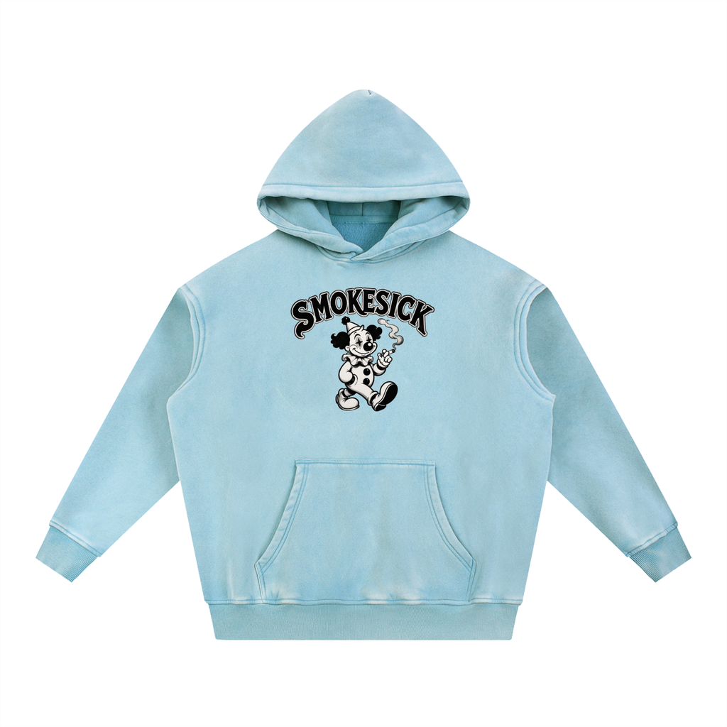 Snow Wash Fleece Oversize Hoodie