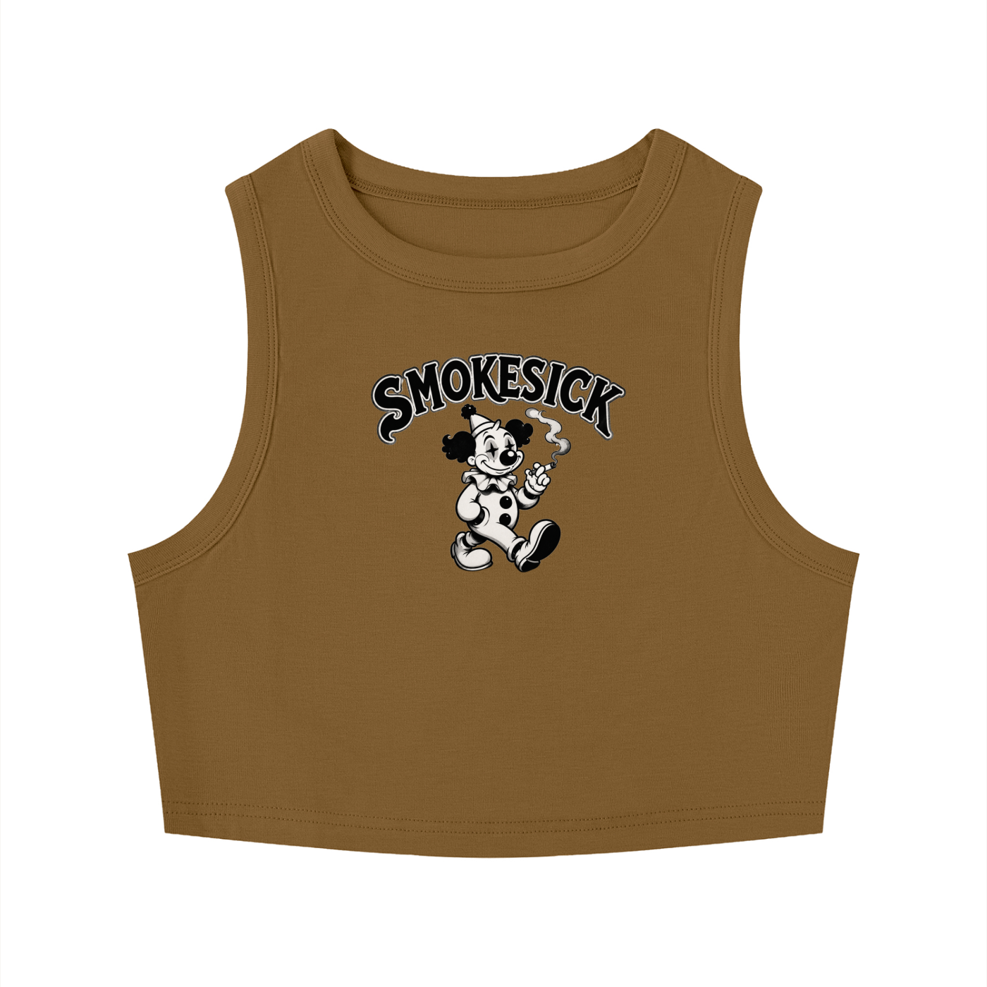 Women's Tight Crewneck Crop Tank Top