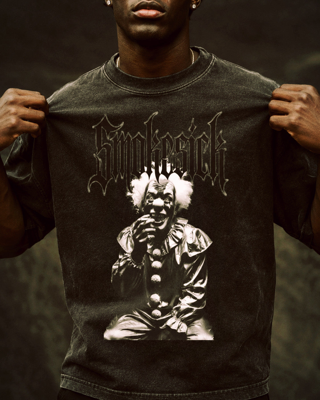 Mineral Wash Waffle Knit T-Shirt