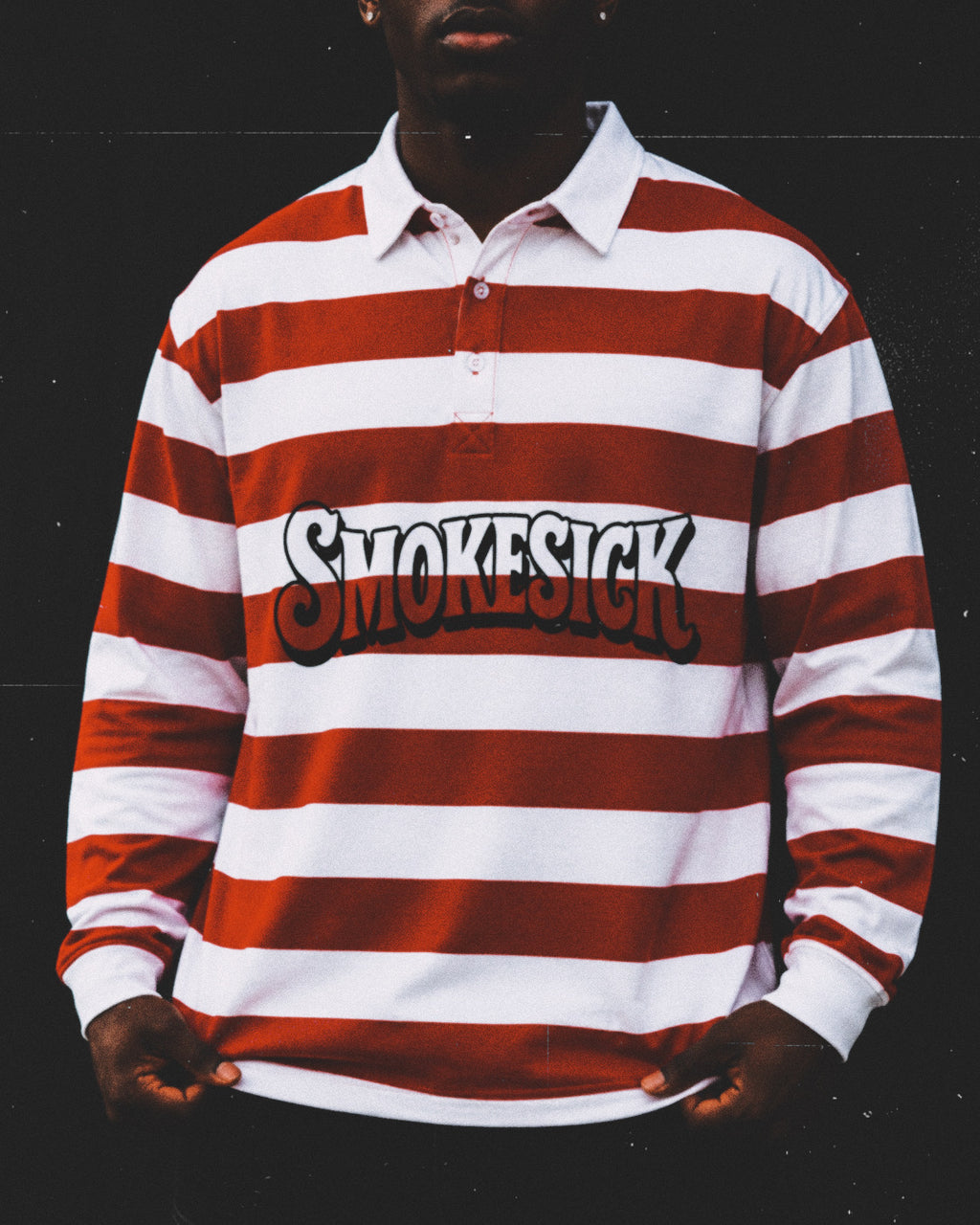 Color Block Stripe Polo Shirt