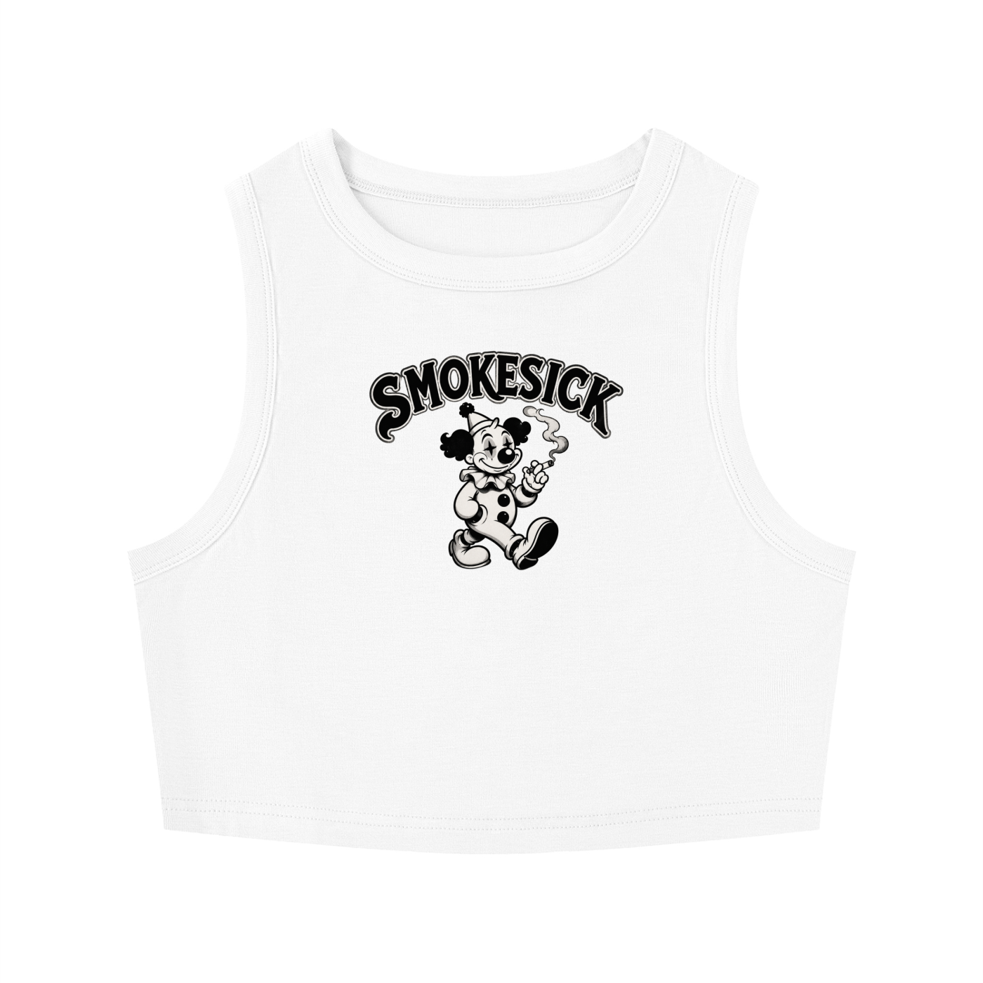 Women's Tight Crewneck Crop Tank Top