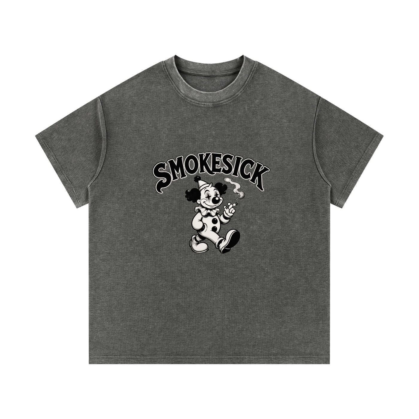 Mineral Wash Waffle Knit T-Shirt
