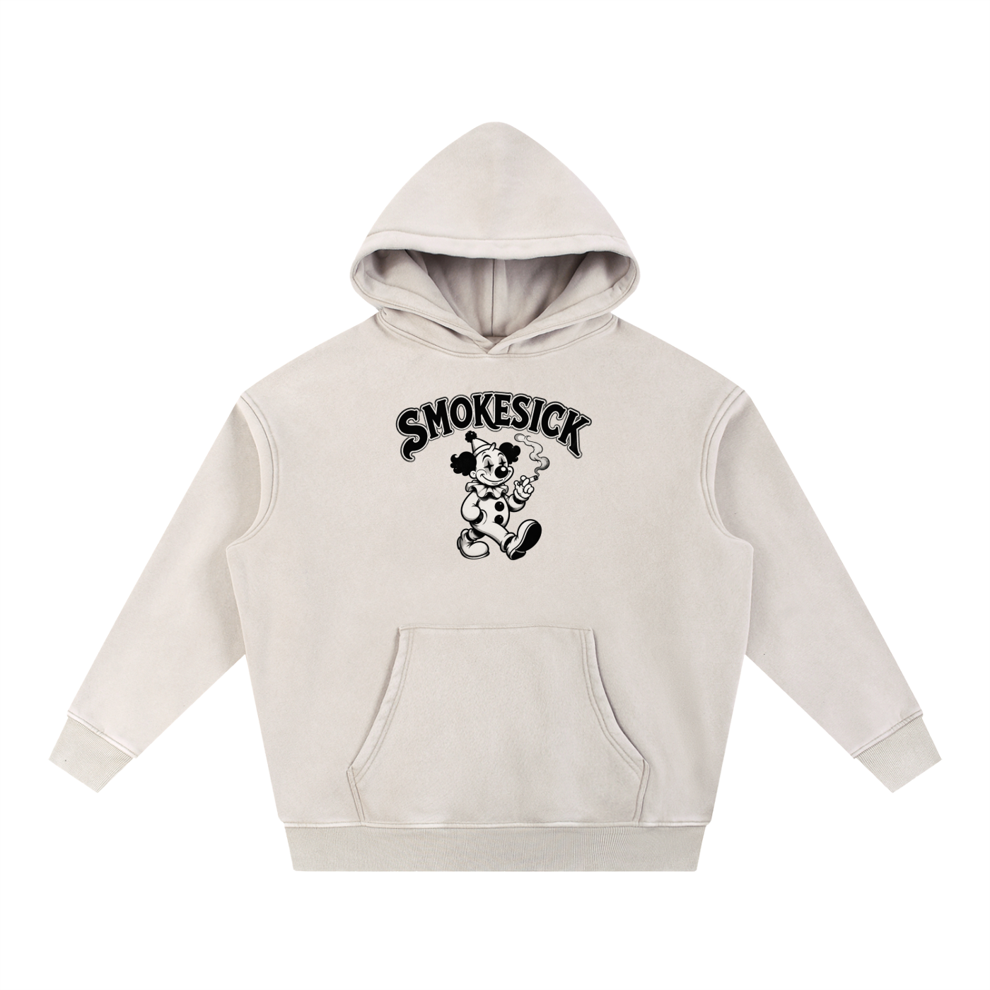 Snow Wash Fleece Oversize Hoodie