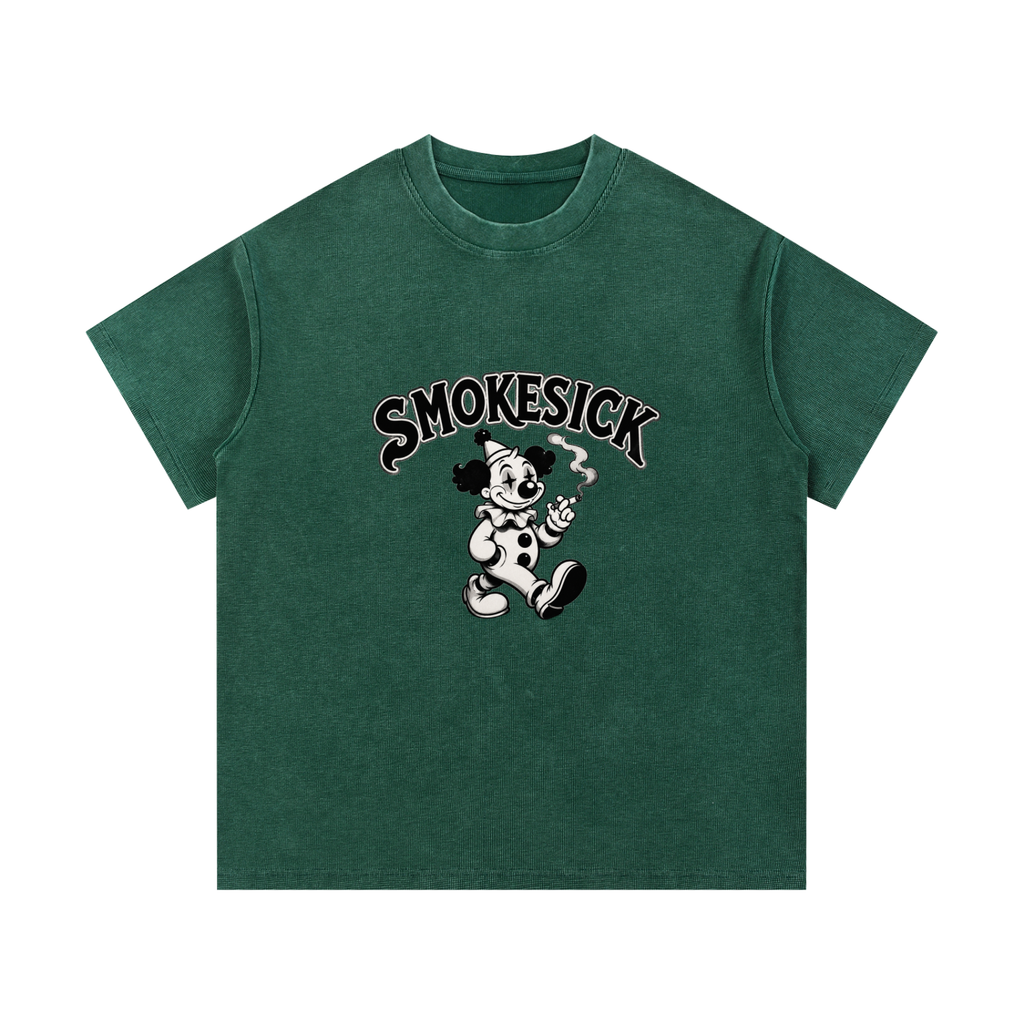 Mineral Wash Waffle Knit T-Shirt