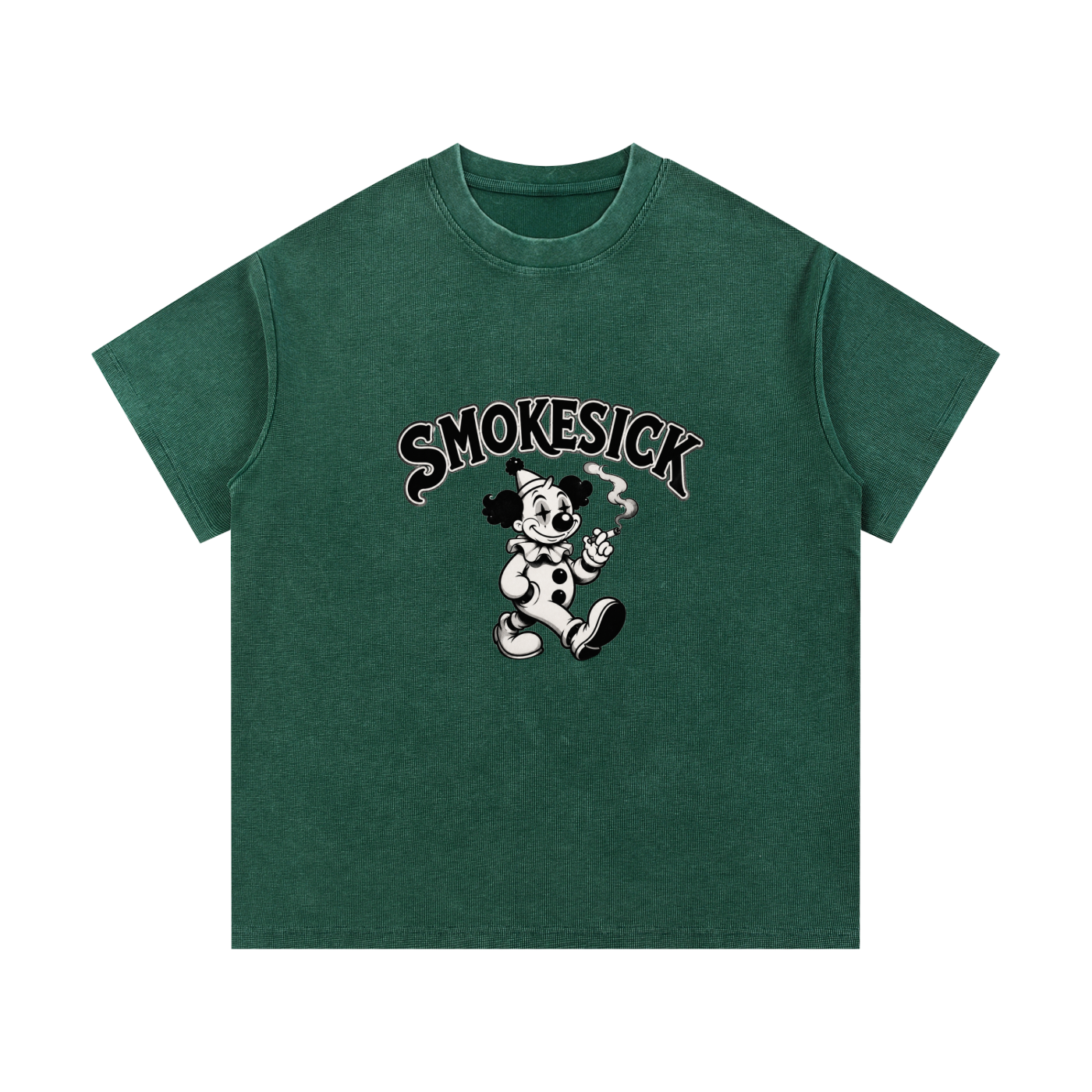 Mineral Wash Waffle Knit T-Shirt