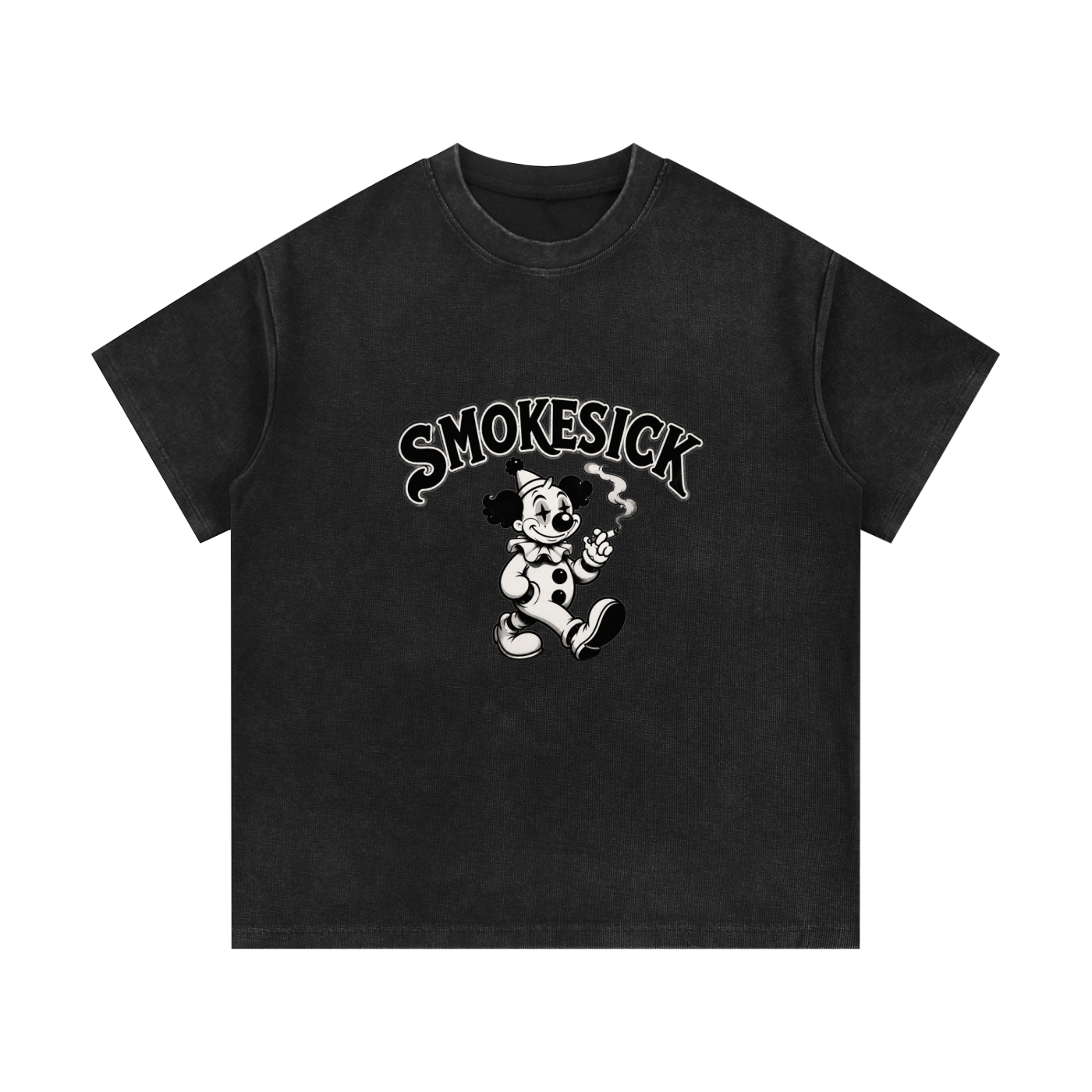 Mineral Wash Waffle Knit T-Shirt
