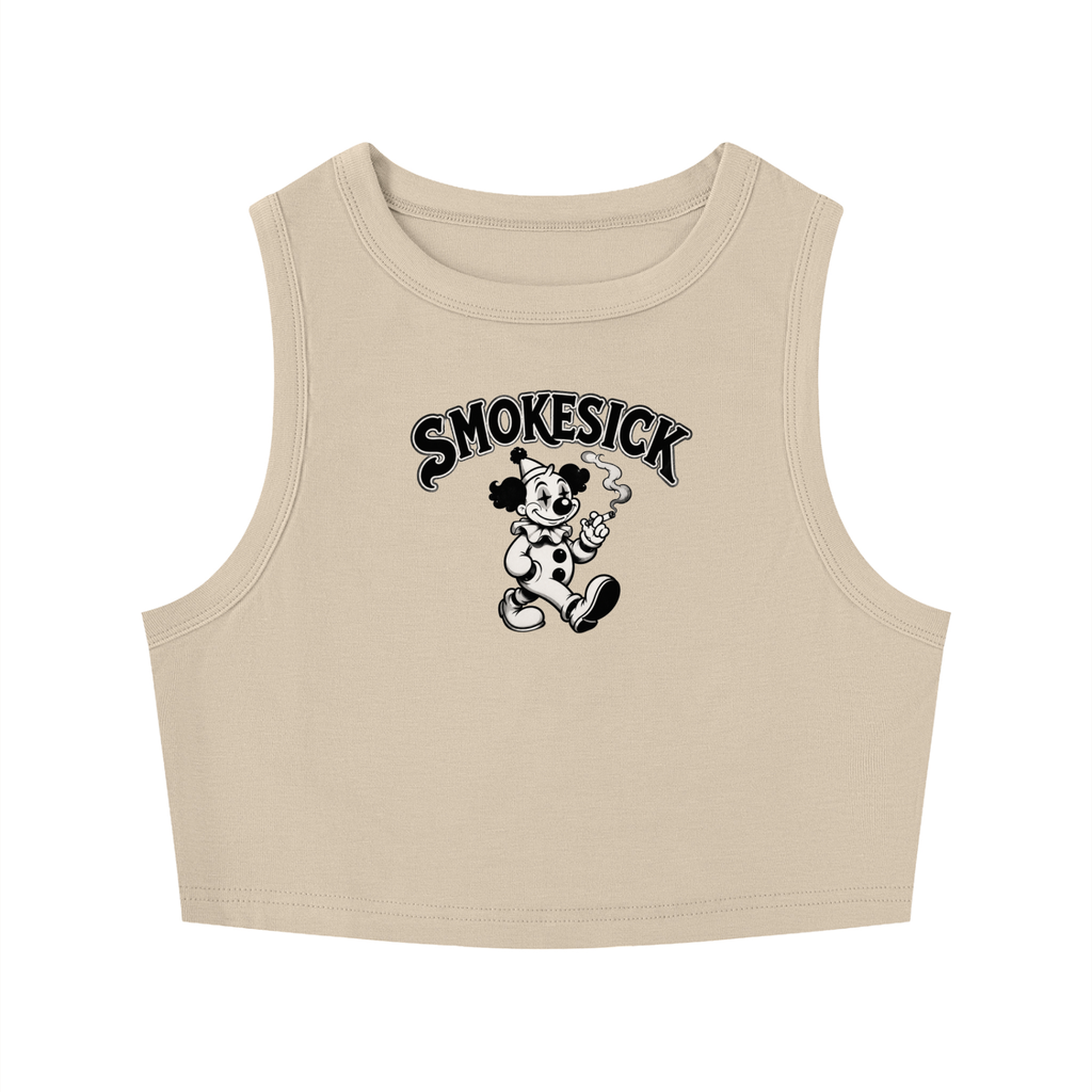 Women's Tight Crewneck Crop Tank Top