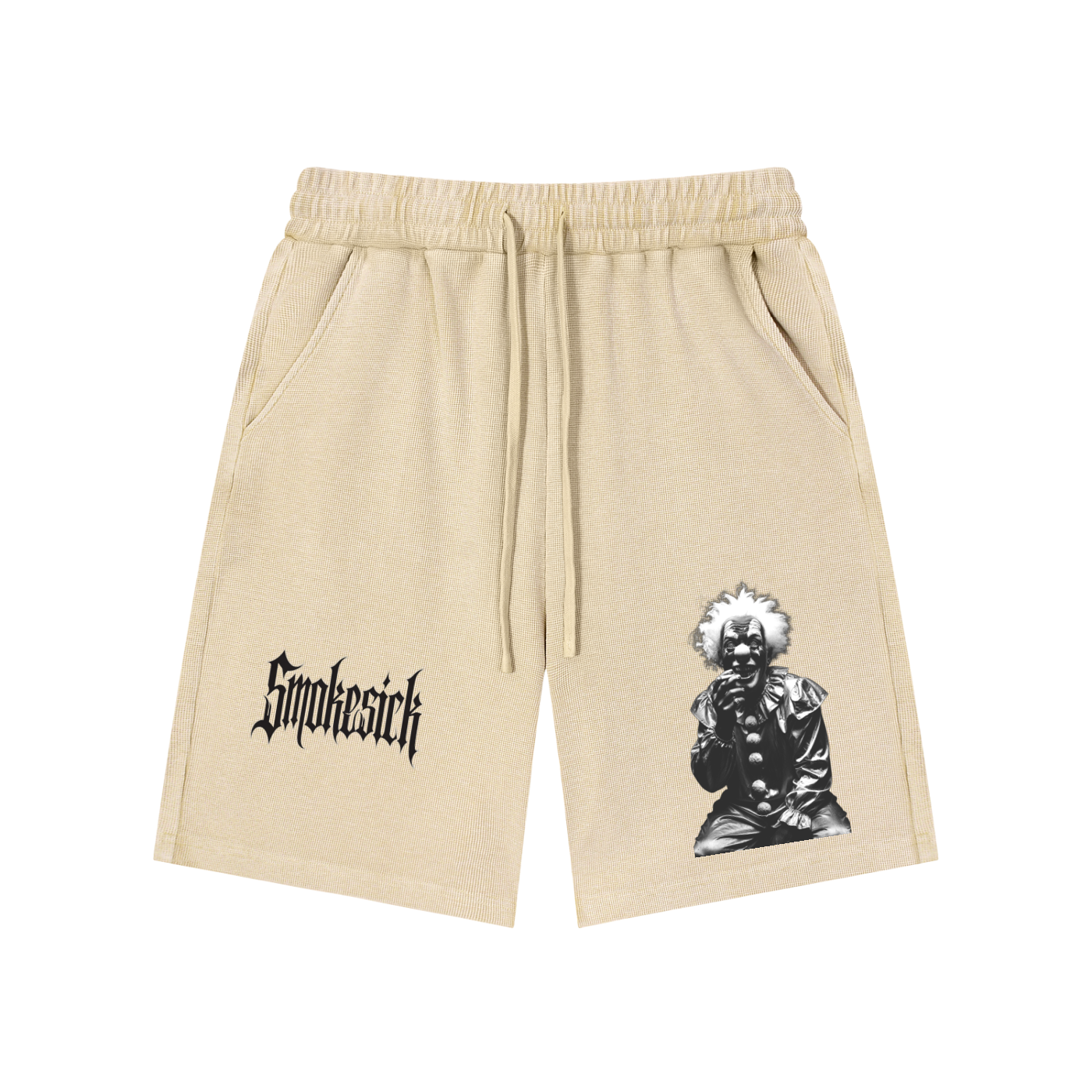 Mineral Wash Waffle Knit Shorts